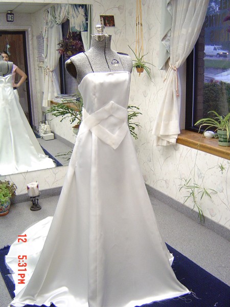 Wedding Dress on Stand